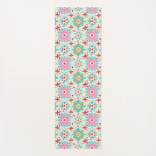 Bloemen geven kleur aan je wereld yogamat (Voorkant)