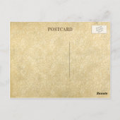 Bloemen Gevlekt Papier Blank Briefkaart (Achterkant)