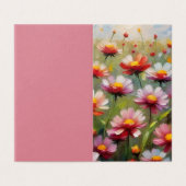  Bloemen Gevouwen Kaart (Buitenkant ongevouwen)