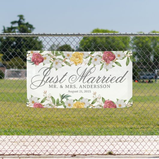  Bloemen Gewoon Getrouwd Auto Banner (Insitu)