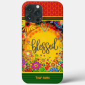 Bloemen Gezegende Inspirivity Naam Hoesje-Mate Case-Mate iPhone Case (Achterkant)