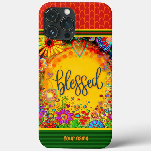 Bloemen Gezegende Inspirivity Naam Hoesje-Mate Case-Mate iPhone Case (Achterkant)