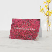 Bloemen, gezegende wensen, Moederdag Kaart (Gele Bloem)