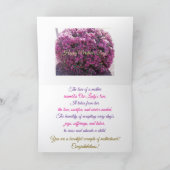 Bloemen, gezegende wensen, Moederdag Kaart (Binnen)