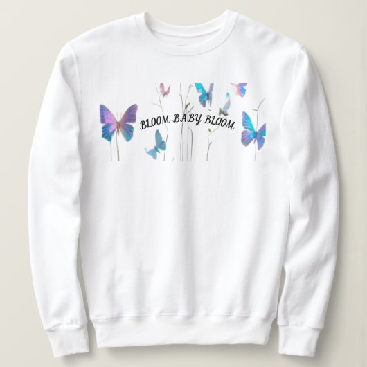 Bloemen Gezicht – Mooie Vrouw & Bloemen Split Art Trui (Design voorkant)