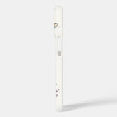 Bloemen Giraffe iPhone Case (Achterkant / Links)