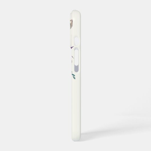 Bloemen Giraffe iPhone Case iPhone 16 Hoesje (Linkerkant)