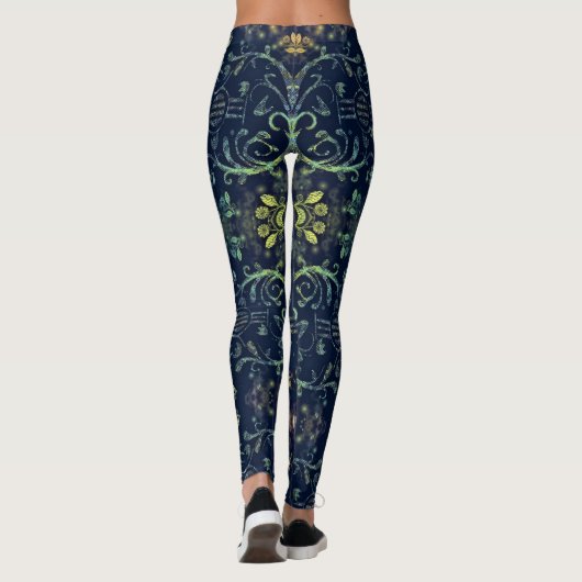 Bloemen Gitaar Leggings (Achterkant)