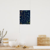 Bloemen Gitaar Poster Schilderij (Keuken)