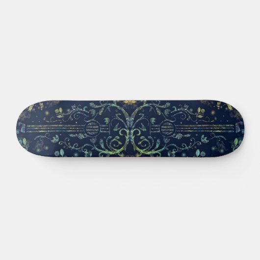 Bloemen Gitaar Skateboard (Horizontaal)