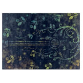 Bloemen gitaar snijplank (Voorkant)