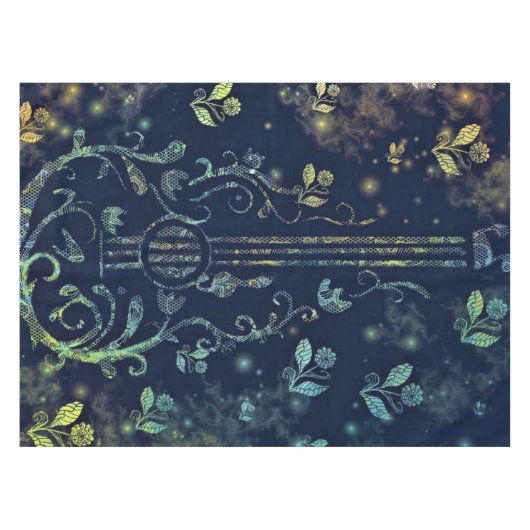 Bloemen Gitaar Tafelkleed (Voorkant (Horizontaal))