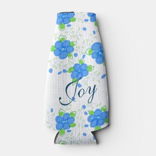 Bloemen Glazen Fles Sleeve Flesjeskoeler (Voorkant)