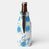Bloemen Glazen Fles Sleeve Flesjeskoeler (Fles Achterkant)