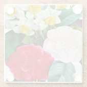 bloemen glazen onderzetter (Achterkant)