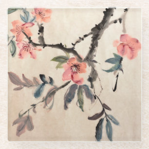 Bloemen Glazen Onderzetter