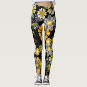 Bloemen gloeien in donkere leggings (Voorkant)