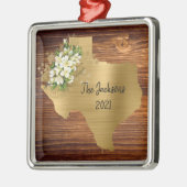  bloemen Golden Texas Metalen Ornament (Links)