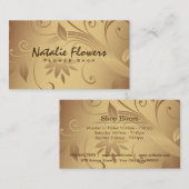 Bloemen | Golden Visitekaartje (Voorkant / Achterkant)