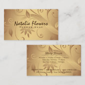 Bloemen | Golden Visitekaartje (Voorkant / Achterkant)