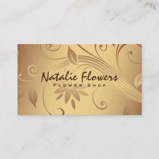 Bloemen | Golden Visitekaartje (Voorkant)