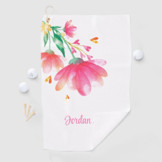 Bloemen golfhanddoek (Insitu)