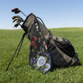 Bloemen Golfhanddoek (Groen)