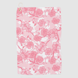 bloemen golfhanddoek