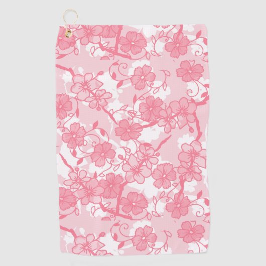 bloemen golfhanddoek (Voorkant)