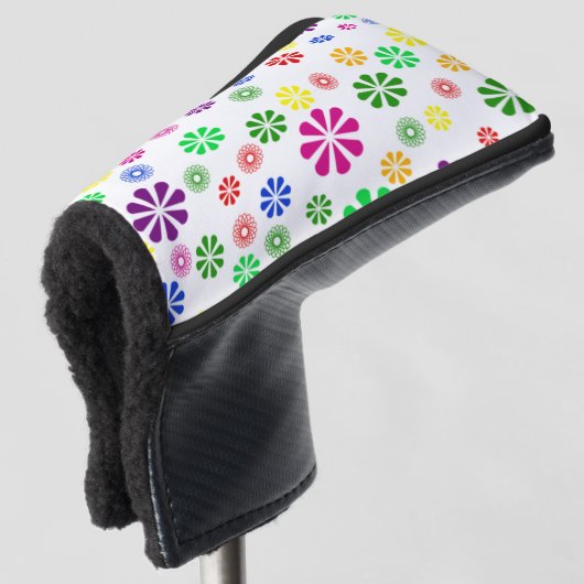 Bloemen Golfheadcover (3/4 voorkant)