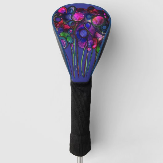 Bloemen Golfheadcover (Voorkant)