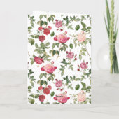 Bloemen Goodbye Pink Rose Flower Kaart (Achterkant)