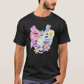 Bloemen Gothic van ribben T-shirt (Voorkant)