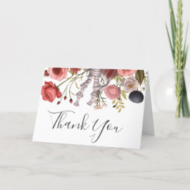  Bloemen Gotisch Boho Anatomisch Hart Bedankkaart