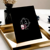  Bloemen Gotisch Mobiel Spooky Baby shower Kaart