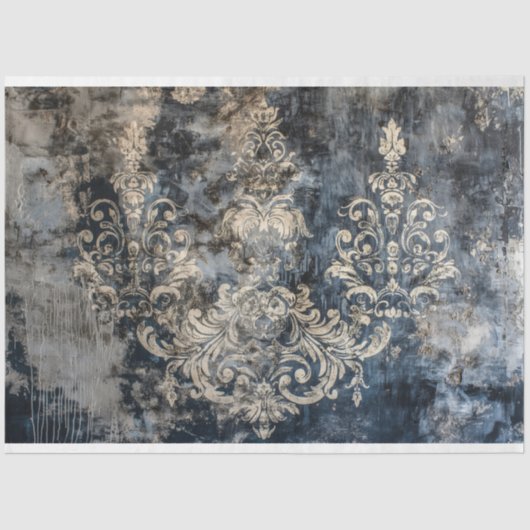   Bloemen Gotische bruiloft decoupage Tissuepapier (Voorkant)