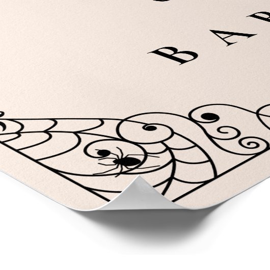  Bloemen Gotische Wandelwagen Baby shower Welkom Poster (Hoek)