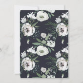  Bloemen Gouache Boho Baby shower Bingo Spel Kaart (Achterkant)