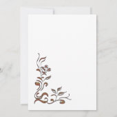  Bloemen Goud Border Baby shower Kaart (Achterkant)