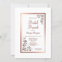  Bloemen Goud Border Bridal Brunch