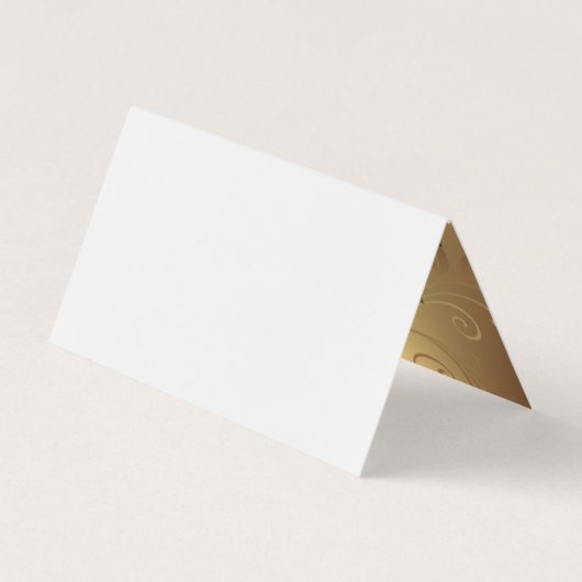 Bloemen | Goud Visitekaartje (Achterkant)