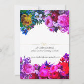  bloemen, gouden lijst met uitzondering van de dat save the date (Achterkant)