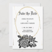  bloemen, gouden lijst met uitzondering van de dat save the date (Voorkant)