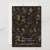  bloemen, gouden lijst met uitzondering van de dat save the date (Achterkant)