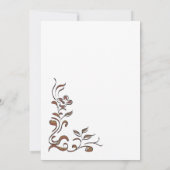  Bloemen Gouden Rand 40e Verjaardagsfeest Kaart (Achterkant)