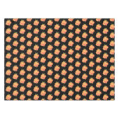 Bloemen Gouden Sinaasappel Rozen Patroon Tafelklee Tafelkleed (Voorkant (Horizontaal))