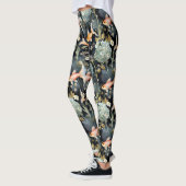 Bloemen: Goudvisvijver Leggings (Links)