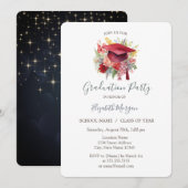 Bloemen Graduation Cap, Sterren Afstuderen Kaart (Voorkant / Achterkant)