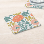 Bloemen,  grafische kunst kartonnen onderzetters (Schuin)