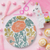 Bloemen, grafische kunst papieren bordje (Feest)